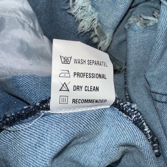 NWT Women HAWALILI Denim Overall Dress Light Blue M Stretchy Comfort New - Picture 8 of 14